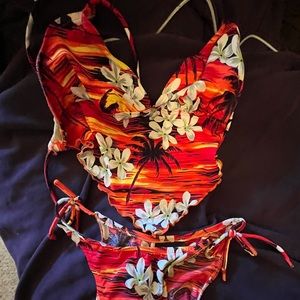 Floral bikini used